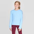 Girls' Keyhole Back Long Sleeve T-shirt - C9 Champion Blue L, Girl's,