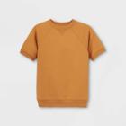 Kids' Short Sleeve Pullover Sweatshirt - Cat & Jack Brown