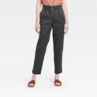 Women's High-rise Tapered Paperbag Jeans - Universal Thread Dark Night Blue