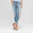 Women's Mid-rise Distressed Skinny Jeans - Universal Thread Medium Wash