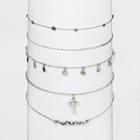 Cross And Charms Multi Choker Set 5pc - Wild Fable