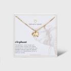 Beloved + Inspired Gold Dipped Silver Plated Elephant Necklace