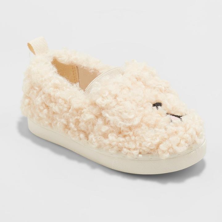 Toddler Girls' Valtina Slip On Puppy Sneakers - Cat & Jack Tan