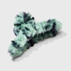 Animal Print Faux Fur Claw Hair Clip - Wild Fable Green