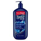 Suave Men Refresh Hydrating Body Wash Soap For All Skin Types - 32 Fl Oz, Adult Unisex