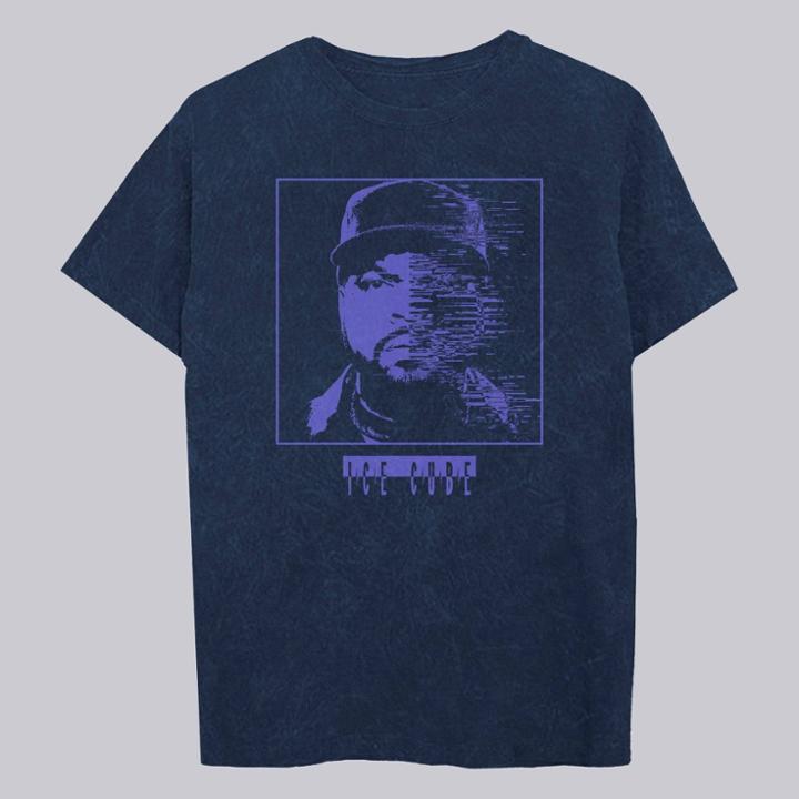 Merch Traffic Men's Ice Cube Short Sleeve Graphic T-shirt - Navy Blue