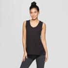 Target Women's Ribbed Twist Back Tank Top - Joylab Black