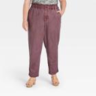 Women's Plus Size High-rise Tapered Pants - Universal Thread Purple