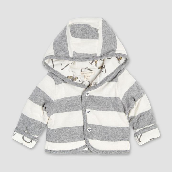 Burt's Bees Baby Organic Cotton A Bee C Reversible Jacket - Heather Gray