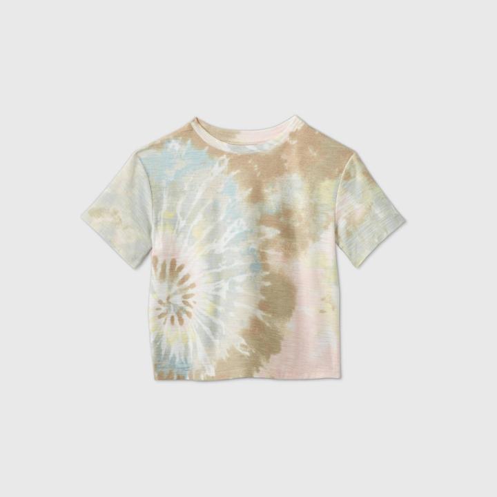 Petitegirls' Short Sleeve Tie-dye Slub T-shirt - Art Class S, Girl's, Size: Small,