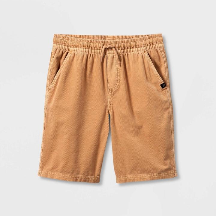 Boys' Corduroy Pull-on Shorts - Art Class Tan
