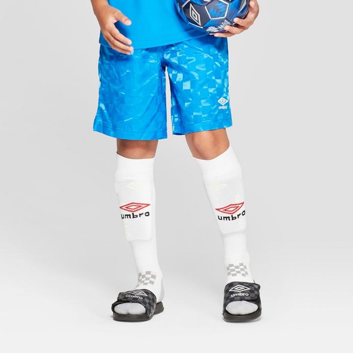 Umbro Boys' Checkerboard Shorts - Electric Blue