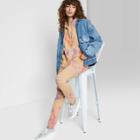 Women's High-rise Vintage Jogger Pants - Wild Fable Tie-dye Beige