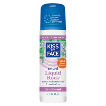 Kiss My Face Peaceful Patchouli Liquid Rock Rollon Deodorant