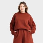 Women's Plus Size Sweatshirt - A New Day Dark Brown