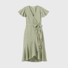 Women's Flutter Short Sleeve Wrap Dress - A New Day