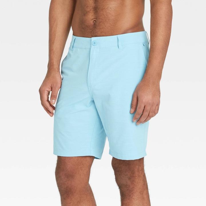 Men's 9 Hybrid Swim Shorts - Goodfellow & Co Polar Blue