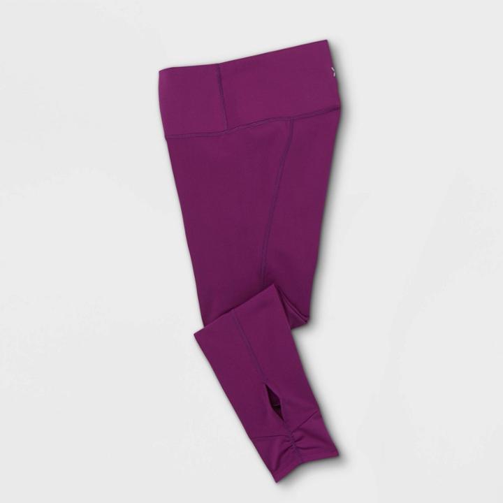 Girls' Keyhole Performance Capri Leggings - All In Motion Dark Purple