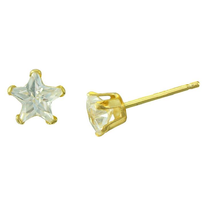 Target Women's Cubic Zirconia Star Stud With Filled Clutch In