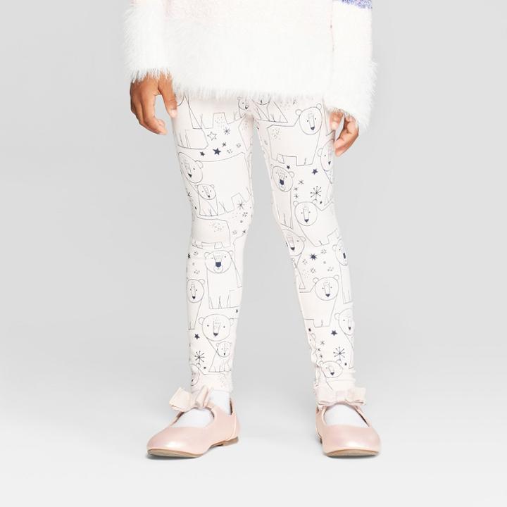Toddler Girls' 'blush Bears' Leggings - Cat & Jack Light Pink