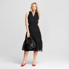 Women's Sleeveless Ruffle Midi Dress - Who What Wear Black