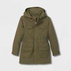 Girls' Twill Jacket - Cat & Jack Olive Green