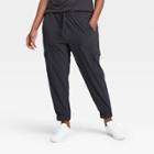 Women's Stretch Woven Cargo Joggers - All In Motion Black