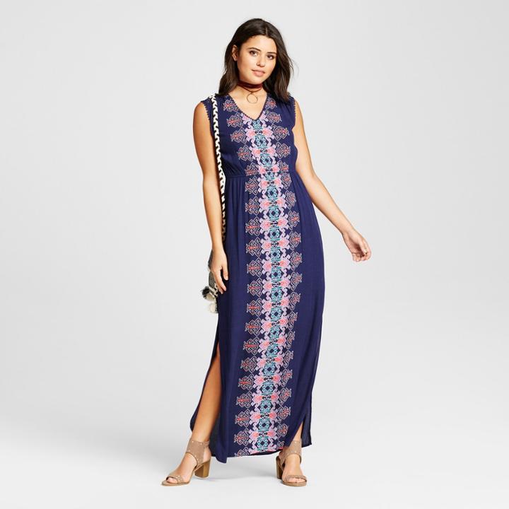 Women's Printed Maxi Dress - Xhilaration (juniors') Blue