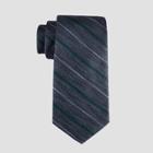 Men's Striped Tie - Goodfellow & Co Heather Dark Green