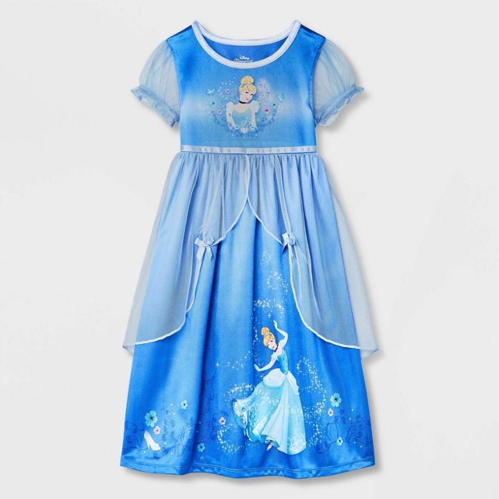 Toddler Girls' Disney Princess Cinderella Nightgown - Blue