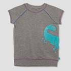 Girls' Jurassic World French Terry Short Sleeve T-shirt - Heather Gray