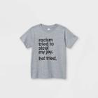 Ev Black History Month Black History Month Toddler 'racism Tried To Steal My Joy Ha! Tried' Short Sleeve Graphic T-shirt - Heather Gray