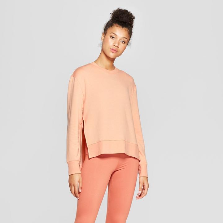 Women's Crew Neck Sweatshirt - Joylab Dusty Pink