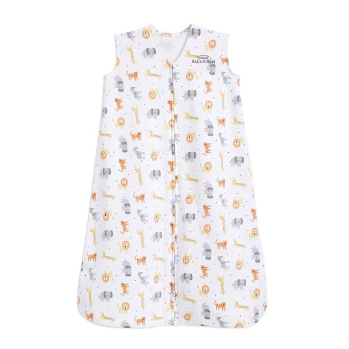 Halo Innovations Sleepsack 100% Cotton Wearable Swaddle Wrap - Jungle