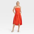 Women's Sleeveless Baby Doll Dress - Who What Wear Red