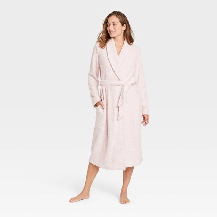 Women's Cozy Chenille Robe - Stars Above Pink