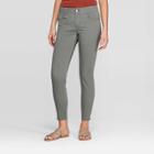 Women's Mid-rise Skinny Pants - Knox Rose Dusty Olive