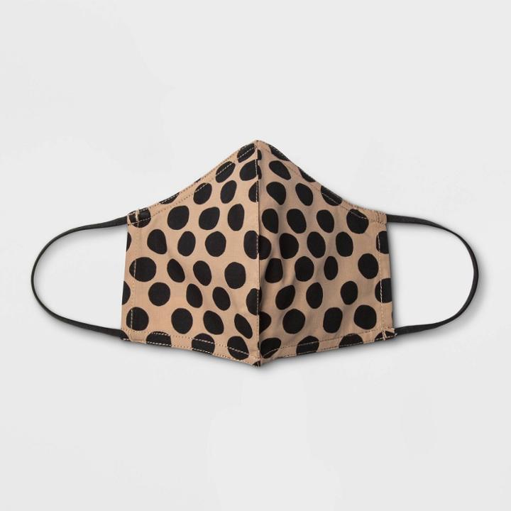 Women's Polka Dot Mask - Who What Wear Cream
