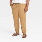 Men's Big & Tall Athletic Fit Jogger Pants - Goodfellow & Co Brown