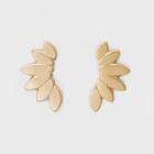 Matte Petal Climber Earrings - A New Day Gold