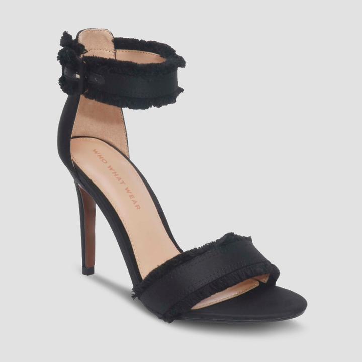 Women's Corin Ankle Strap - Who What Wear Black