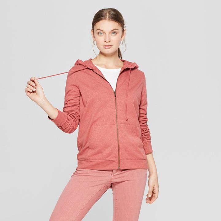 Women's Zip-up Hoodie - Universal Thread Rose (pink)
