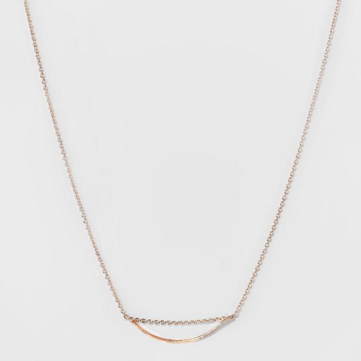 Target Short Necklace - A New Day Rose Gold