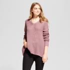 Women's Strappy Thermal Pullover - Mossimo Supply Co. Purple
