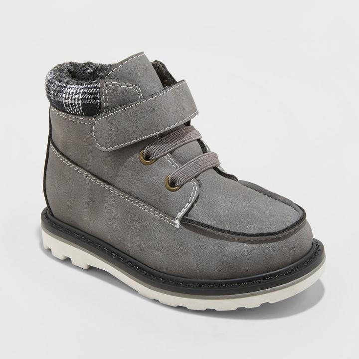 Toddler Boys' Kiefer Fashion Boots - Cat & Jack Gray