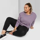 Women's Plus Size High-rise Capri Leggings - Wild Fable Gray 1x, Women's, Size: