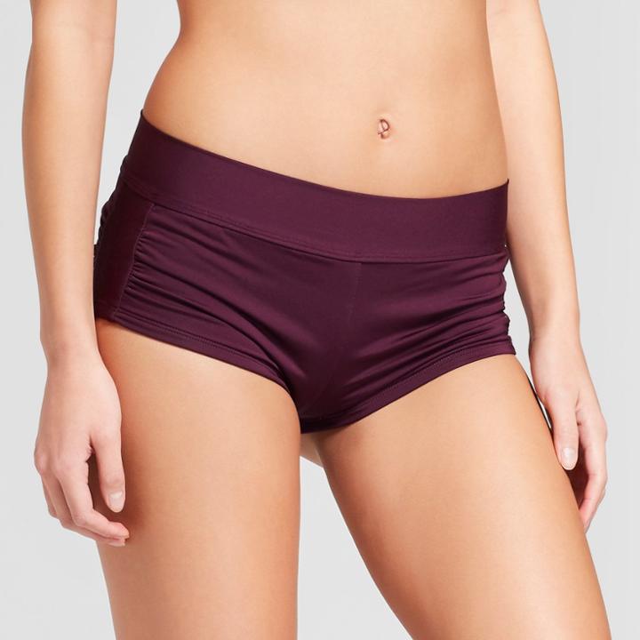 Mossimo Women's Shortsie Swim Shorts - Merlot -