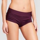 Mossimo Women's Shortsie Swim Shorts - Merlot -
