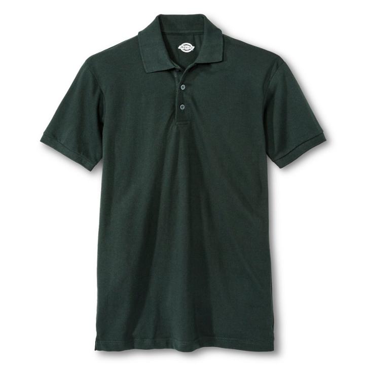 Dickies Young Men's Pique Polo Green