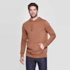 Men's Tall Standard Fit Fleece Pull Over Hoodie - Goodfellow & Co Brown